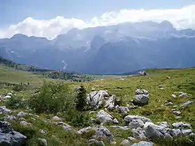 Le Kanin depuis le Montasch.
