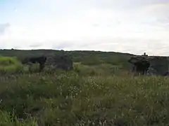 Quelques bunkers restant de la Seconde Guerre mondiale.