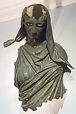 Déméter d'Halicarnasse. Bronze hellénistique découvert en mer Égée au large d'Halicarnasse (Bodrum). IVe&nbsp;siècle&nbsp;av. J.-C.