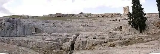 Théâtre grec de Syracuse (avril 2004).