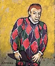 Arlequin saluant (1995). (46&nbsp;×&nbsp;38&nbsp;cm)
