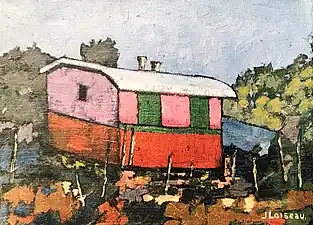 La Roulotte (1993). (33&nbsp;×&nbsp;46&nbsp;cm)