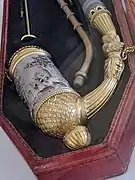 Pipe ornée d'une scène de chasse à courre (vers 1819).