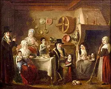 Portrait de la famille Guillard (1800). Musée des beaux-arts de Carcassonne