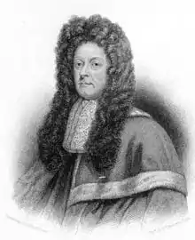 gravure représentant un magistrat du XVIIe&nbsp;siècle, en buste