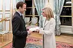 Emmanuel Macron et Jamie McCourt.