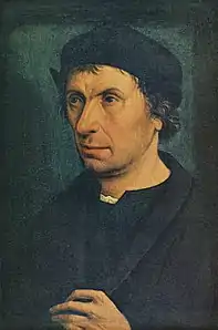 Portrait d'un homme (vers 1505), 32&nbsp;×&nbsp;31&nbsp;cm, Germanisches Nationalmuseum, Nuremberg.