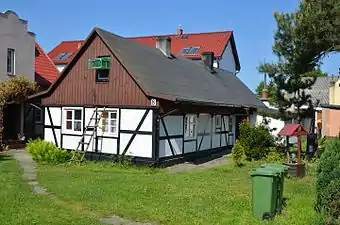 Maison dans le village de pécheurs de Jastarnia.