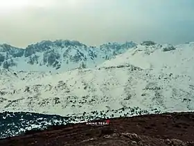 Vue du djebel Ghenim en hiver.