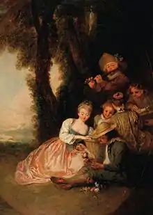 Antoine Watteau :La déclaration attendue