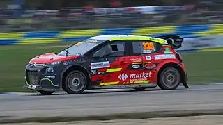 Une Citroen C3 III de Division 3 de Jean-Baptiste Vallée en 2022.