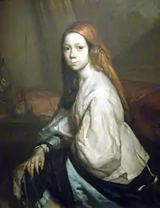 Pauline Ono en déshabillé, 1843-1844, huile sur toile, 100,2&nbsp;×&nbsp;81,2&nbsp;cm, Cherbourg-en-Cotentin, musée Thomas-Henry.