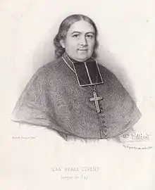 Zéphirin Belliard, Jean-Irénée Depéry, évêque de Gap, lithographie, 1853, d'après le tableau d'A. Fougère exposé au Salon de 1845