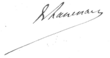 Signature de Jean-Marie de Lanessan