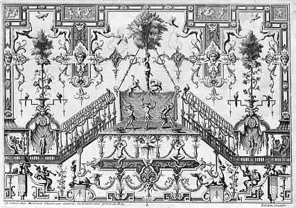 Gravure aux grotesques.