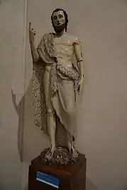 Saint Jean-Baptiste, XVIIIe&nbsp;siècle ?, statue de provenant de l'église du Mortier.
