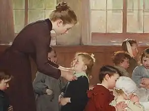 À l’école, localisation inconnue.