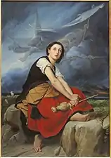 Jeanne d'arc écoutant les voix de Bénouville