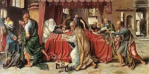 La Mort de la Vierge, 1520, musée Wallraf Richartz, Cologne.