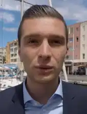 Jordan Bardella, tête de liste.