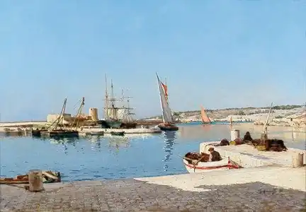 Vue du quai des Baux à Cassis, 1893, coll. particulière