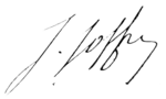Signature de  Joseph Joffre