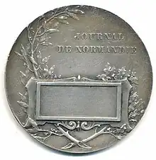 Journal de Rouen, revers.