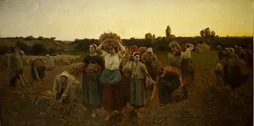 Le rappel des glaneuses, Jules Breton, 1859.