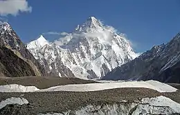 K2 (Baltoro Muztagh, Karakoram central, Pakistan-Chine).