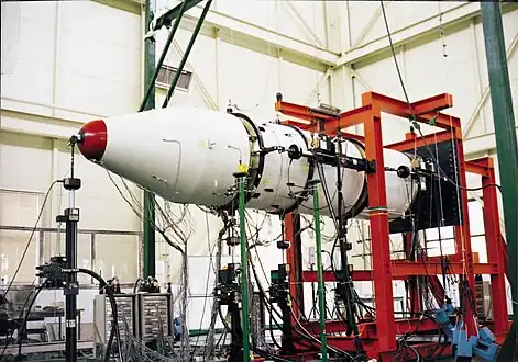 Partie supérieure de la fusée-sonde KSR-III.