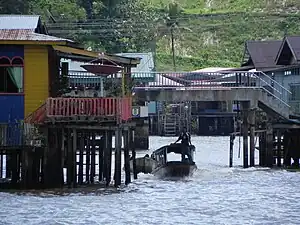 Le Kampong Ayer, un village sur pilotis de Brunei.