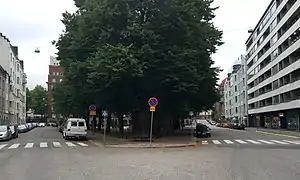 Bifurcation de Kapteeninkatu.