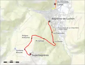 Voir la carte de la ligne.