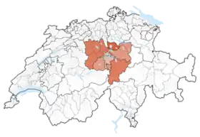 Localisation de Suisse centrale