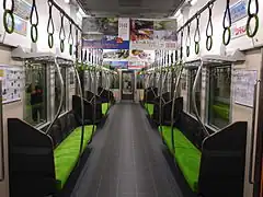 Intérieur de la rame.