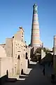 Minaret de la médersa Islam Khodja à Khiva.