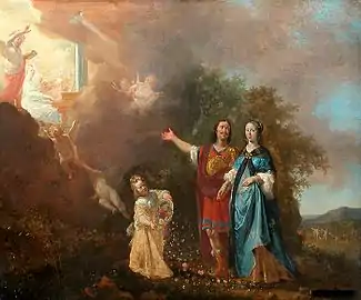 Apparition de sainte Cécile à un couple - Musée du Louvre