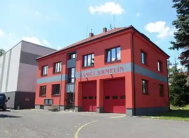 Caserne des pompiers.