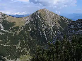 Le sommet du Krottenkopf vu depuis le Bischof