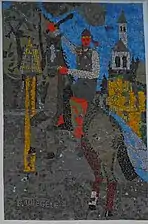 Mosaïque d'Edwin Wiegele&nbsp;(de) à Feistritz an der Gail