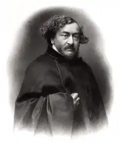 Portrait de Léon Gozlan (1865, lithographie, dans Le Panthéon des Illustrations Françaises au XIXe&nbsp;siècle, vol. 7).