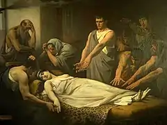 Léon Olivié - Le serment de Brutus sur le corps de Lucrèce- 1879 - Musée des Pêcheries - Fécamp