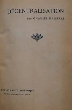 Image illustrative de l’article L'Idée de la décentralisation