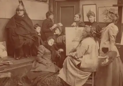 L'atelier de Magdeleine Real del Sarte, photographie M.Harmelin (album familial[réf.&nbsp;nécessaire]).