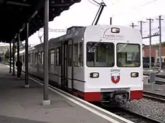 Be 4/8 36 en 2000 à la gare d'Échallens