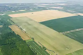 Vue aérienne de l'aéroport