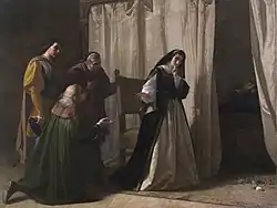La Demencia de Doña Juana de Lorenzo Valles, 1867, Madrid, musée du Prado.