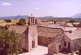L'église depuis la tour de guet.