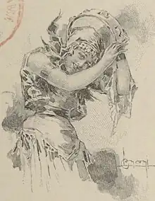 Preciosa, la Gitanilla, illustration de Luigi Conconi (1892).