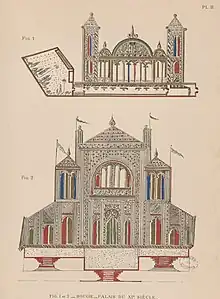 Palais hammadide de Bougie au XIe siècle.